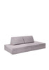 Spielsofa Velours Mond Grau