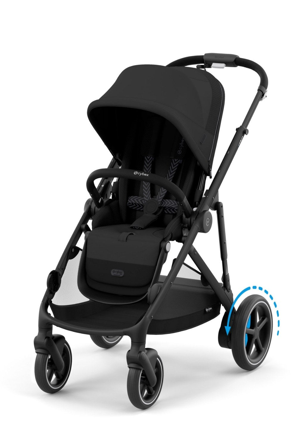 Kinderwagen 'e-Gazelle S' Black / Moon Black