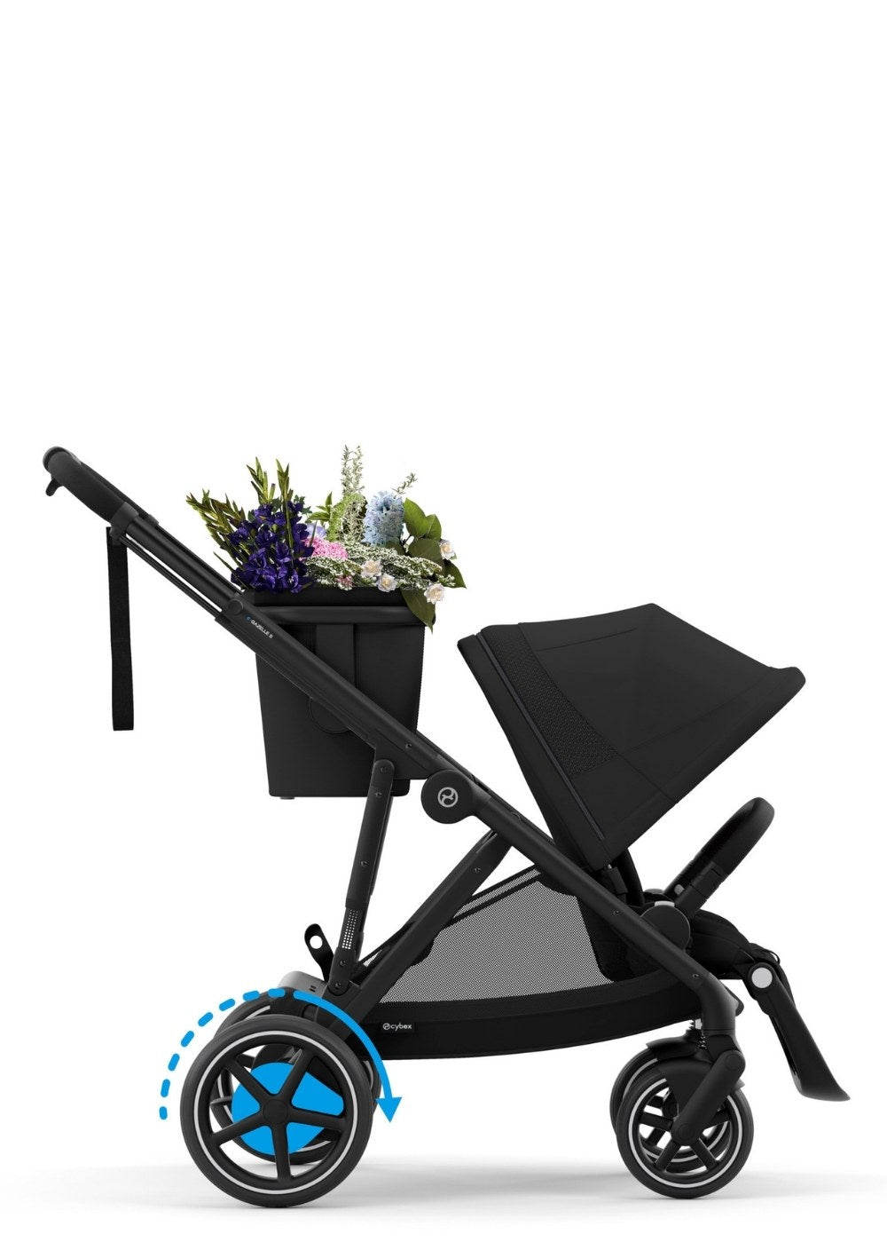 Kinderwagen 'e-Gazelle S' Black / Moon Black