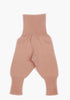 Merino Babyhose mit weichem Bund zum Mitwachsen Puder