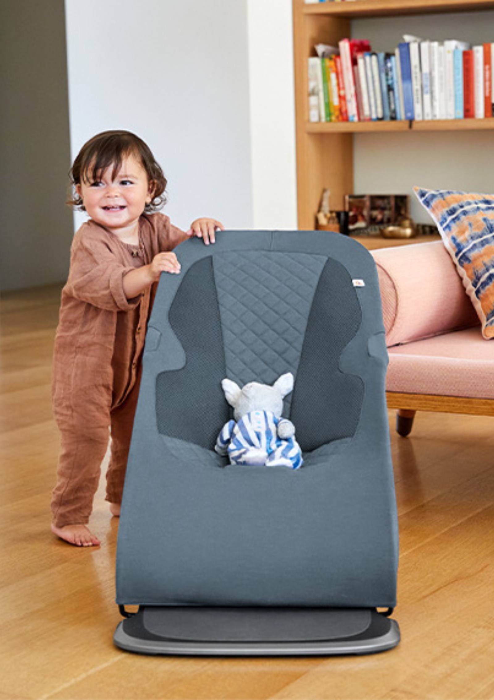 Ergobaby 3-in-1 Babywippe 'Evolve' Knit Oxford Blue