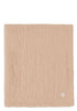 Musselin Decke Wiege 'Jacquard' Biscuit 100 x 75 cm