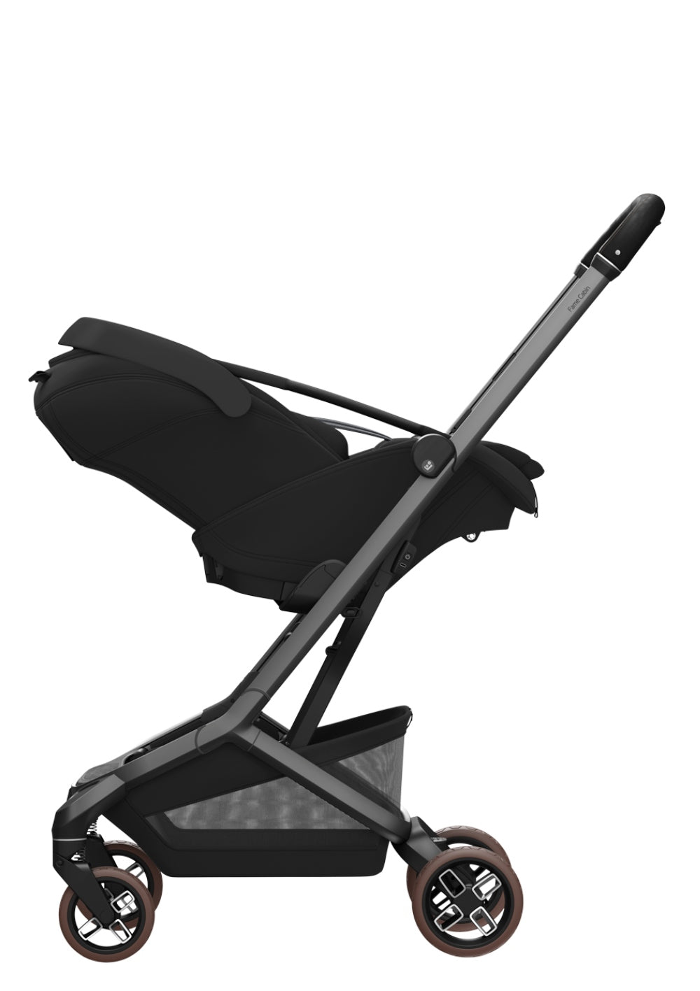 Maxi-Cosi Babyschale 'Coral Slide Pro' Onyx Black als Reisesystem mit Maxi-Cosi Kinderwagen 'Fame Cabin' Onyx Black