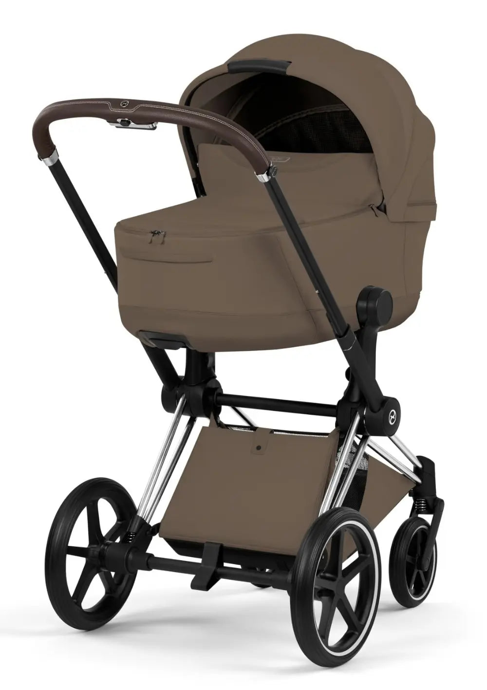Cybex Kinderwagen-Set 'Priam Style' Coconut Brown (Frame Chrome Brown)