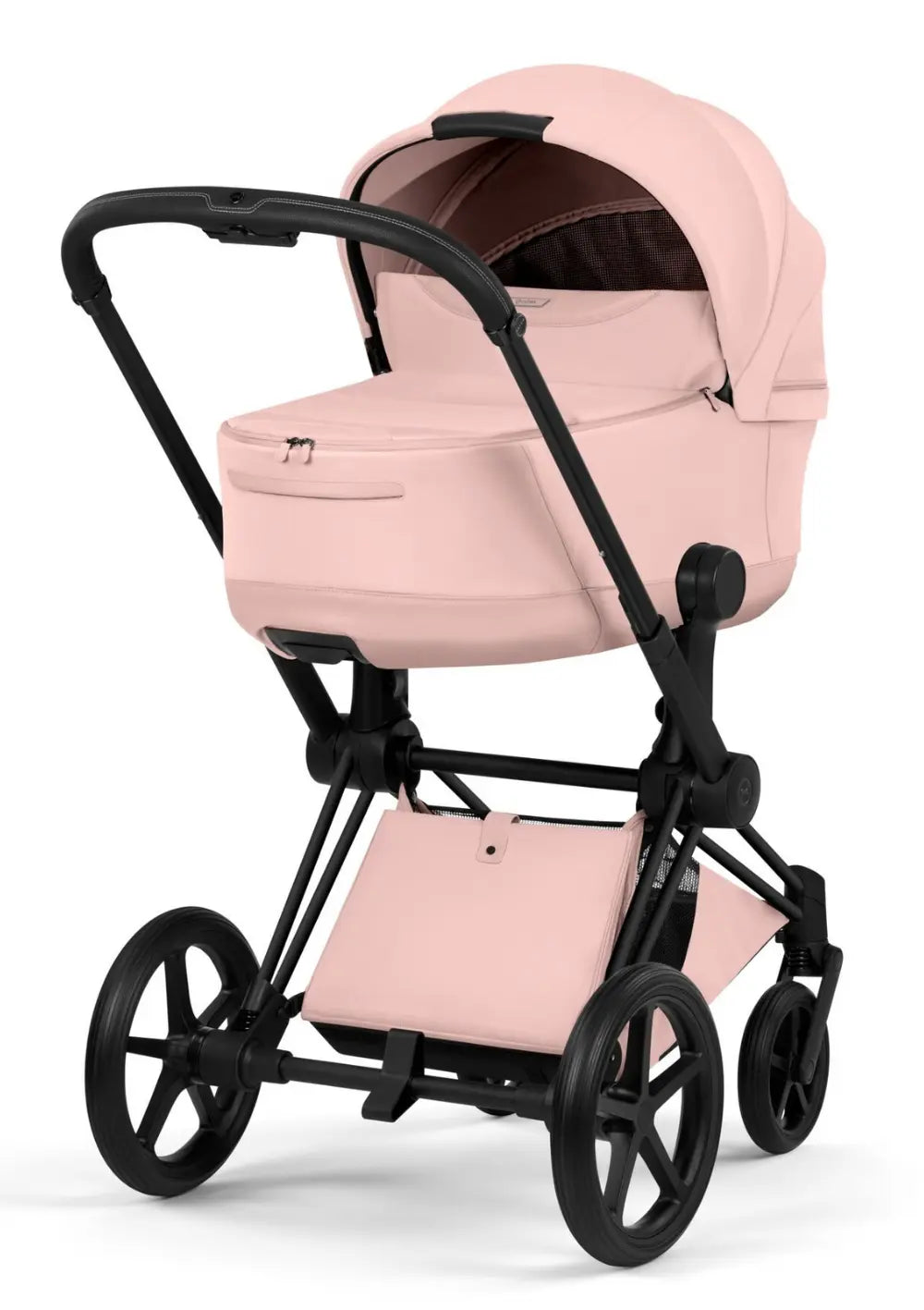 Cybex Kinderwagen-Set 'Priam Style' Peach Pink (Matt Black)