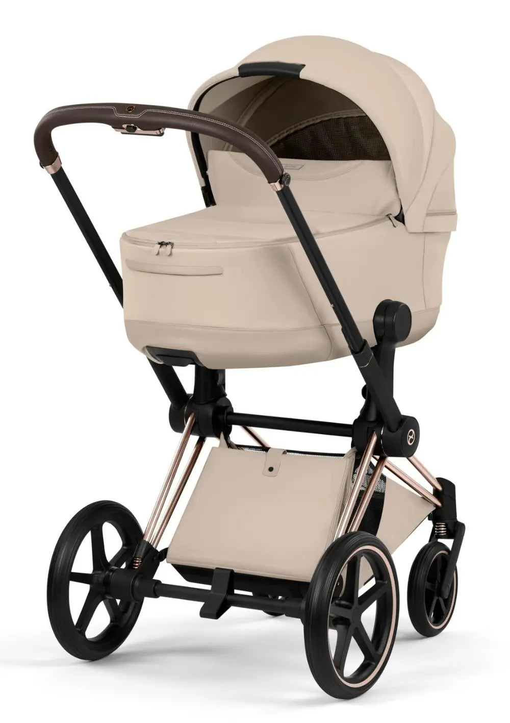 Cybex Kinderwagen-Set 'Priam Style' Cozy Beige (Frame Roségold)