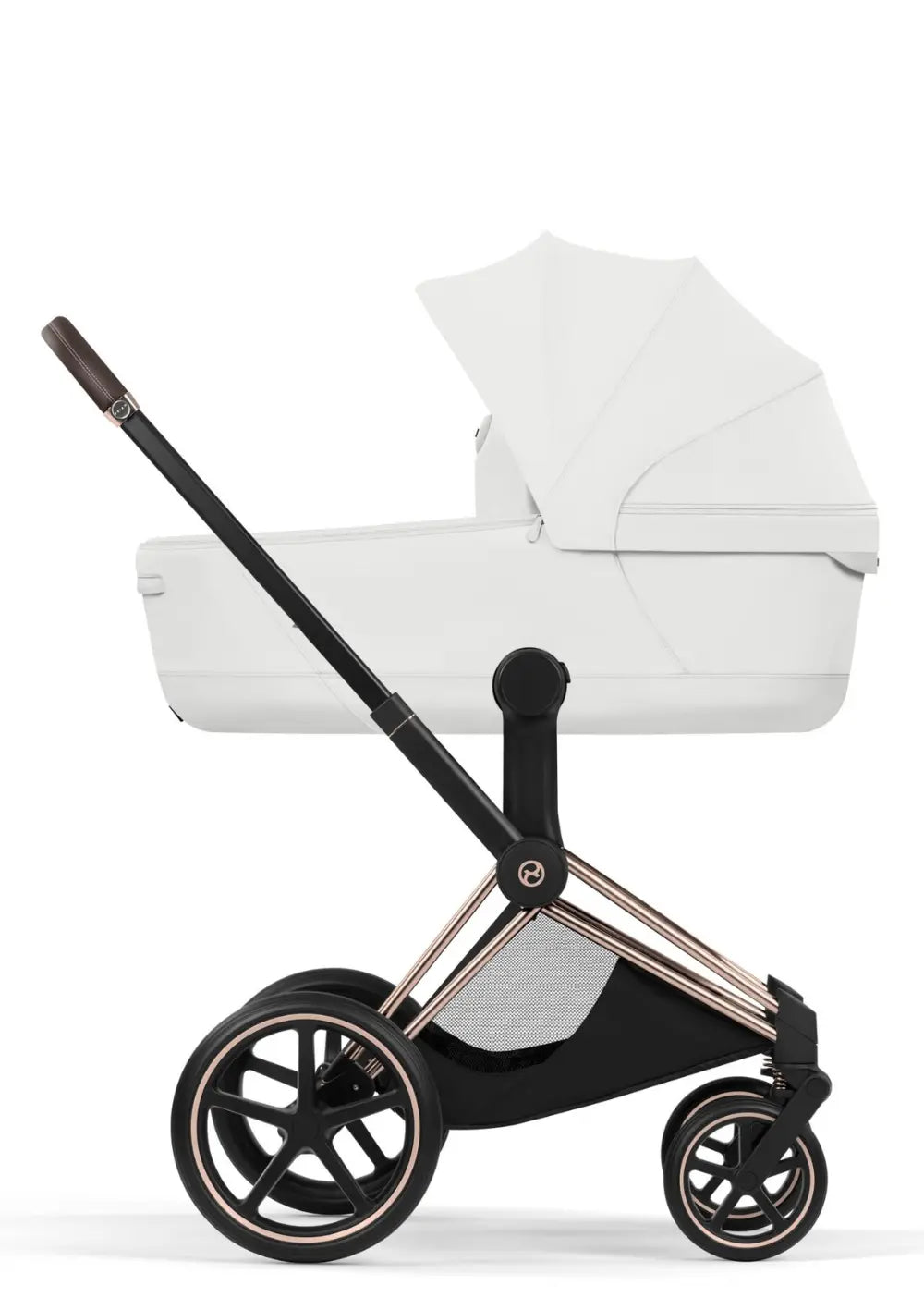 Cybex Kinderwagen-Set 'Priam Style' Off White / Gestell Roségold