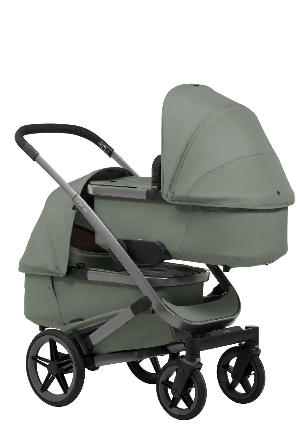 Joolz Zwillingskinderwagen-Set 'Geo5 Twin' Sage Green