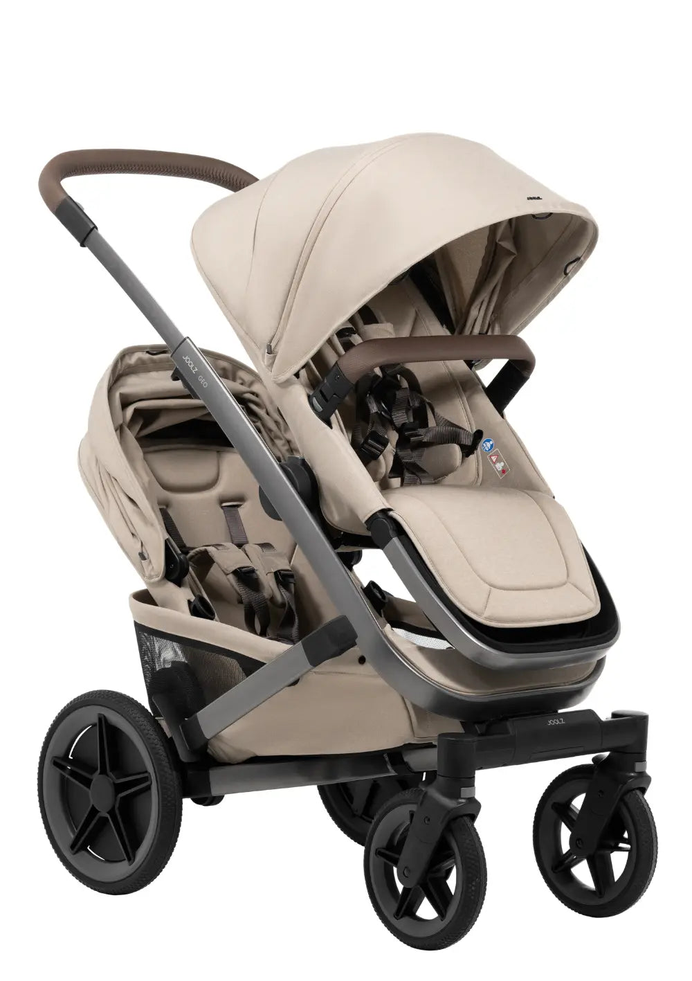 Joolz Zwillingskinderwagen-Set 'Geo5 Twin' Sandy Taupe