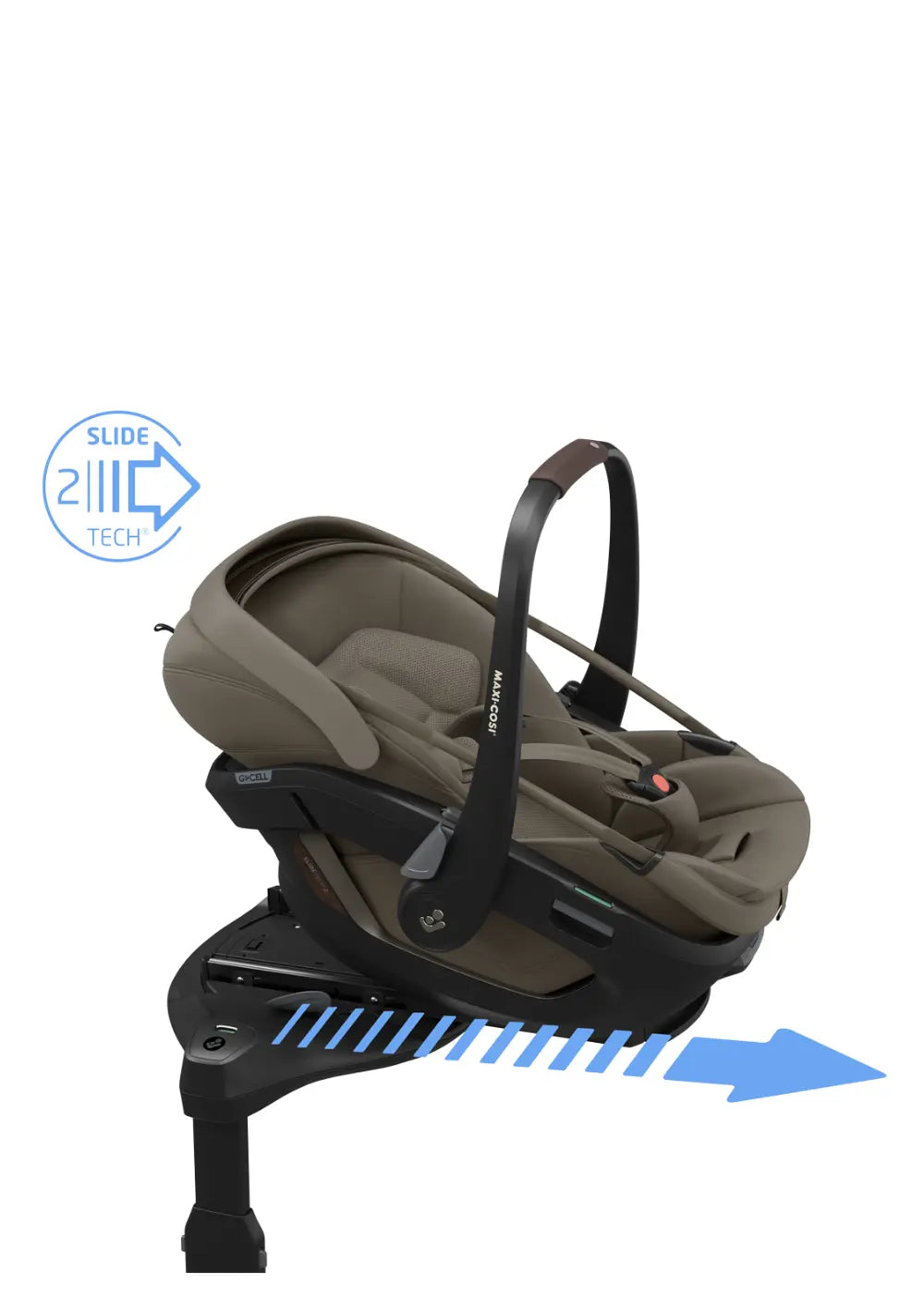 Maxi-Cosi Babyschale 'Coral Slide Pro' Oak Truffle