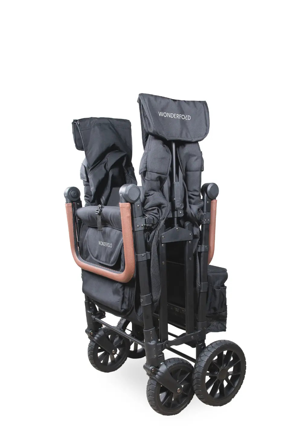 WonderFold W6 Luxe Pro Kinderwagen 6-Sitzer Jet Black