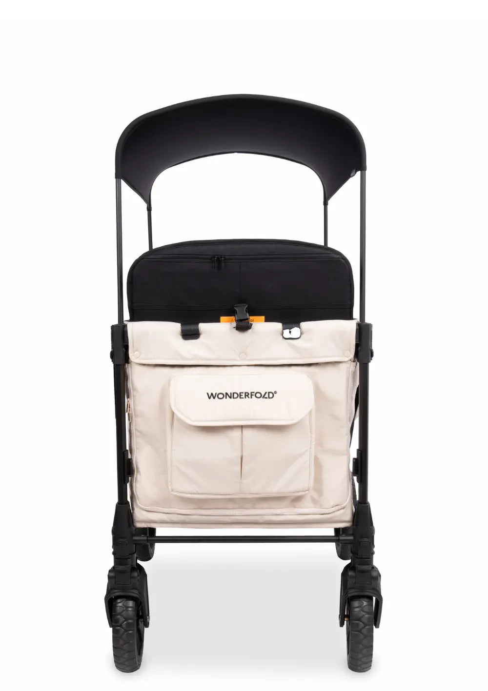WonderFold W4 Luxe Pro Kinderwagen 4-Sitzer Sandy Beige