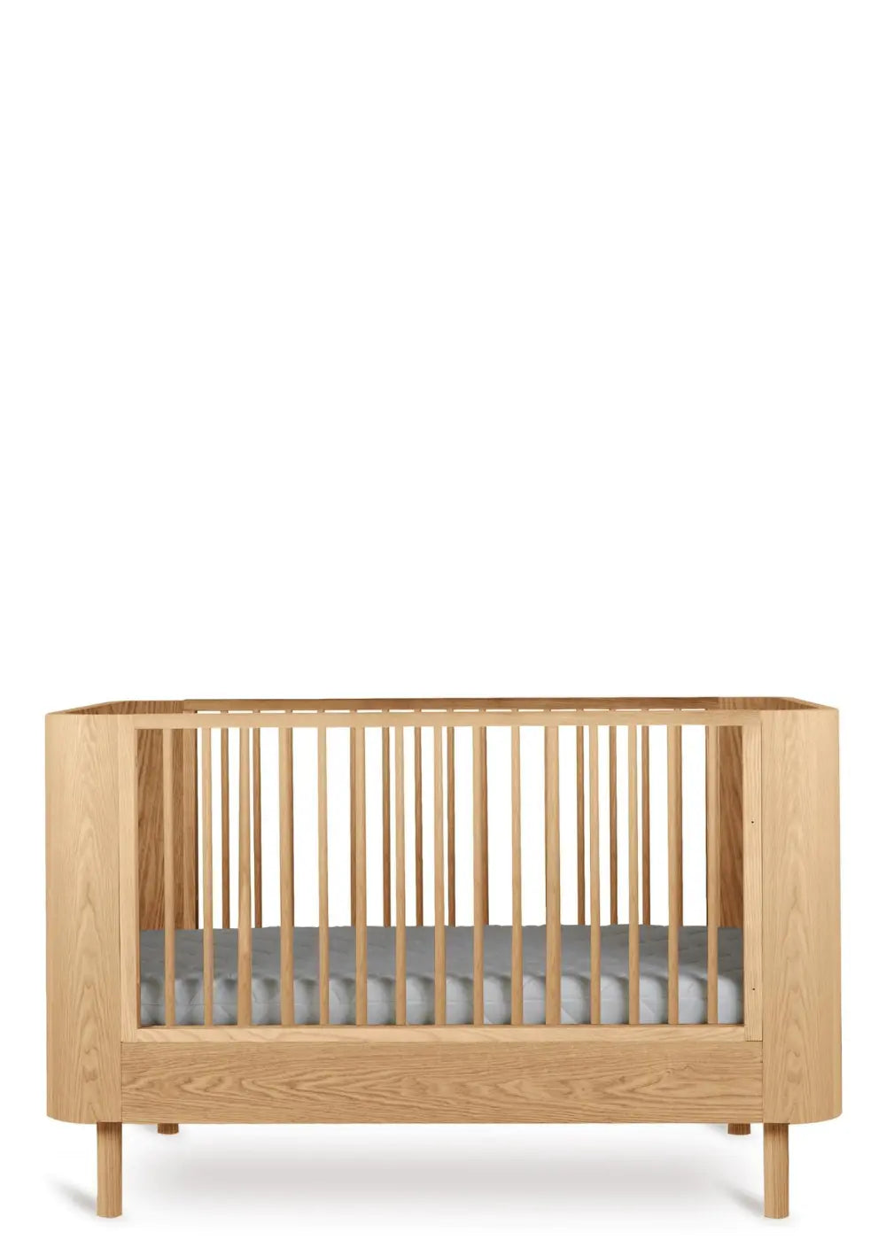 Quax 2-in-1 Babybett 'Yume' Natural Ash 140 x 70 cm mit Matratze
