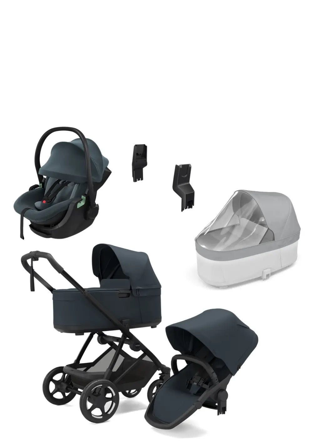Thule Newborn Travel Bundle 'Charm' Darkest Blue