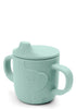 Silikon Trinklernbecher 'Peekaboo' Elphee blau