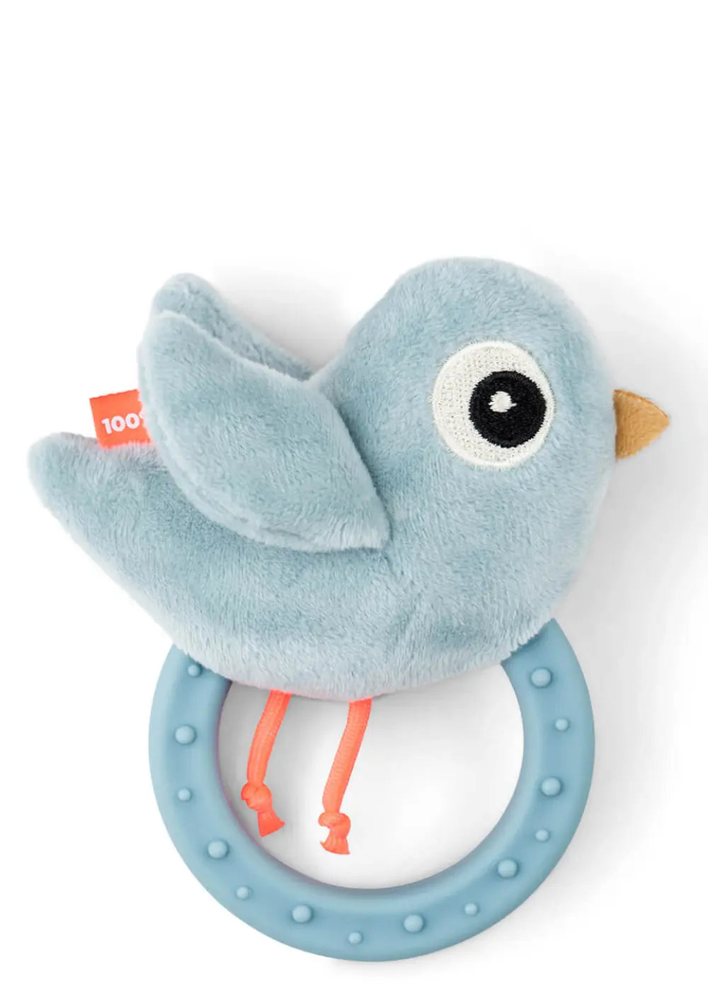 Done by Deer Rassel mit Beißring 'Birdee' blau