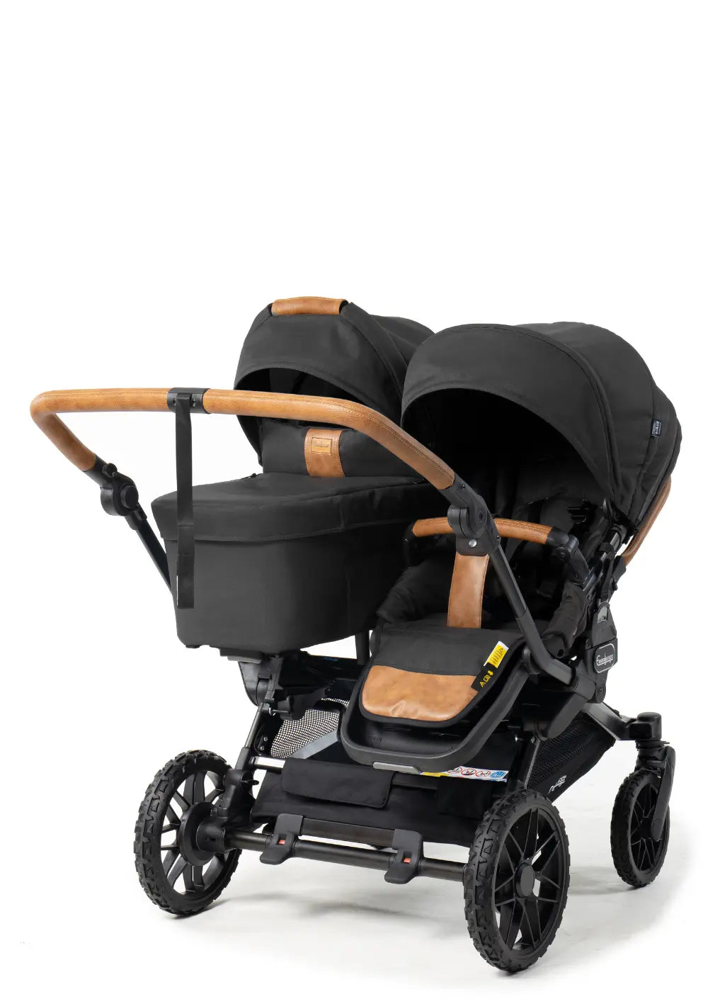 Emmaljunga 'Double SENTO ERGO+' Outdoor Black
