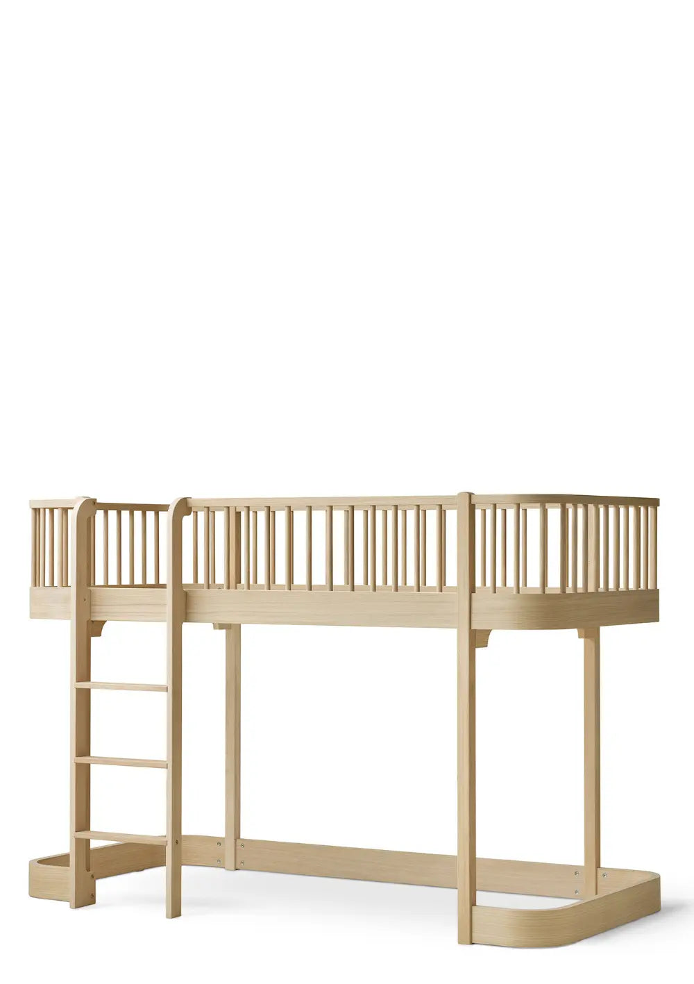Oliver Furniture halbhohes Hochbett 'Wood Original' Eiche 200 x 90 cm