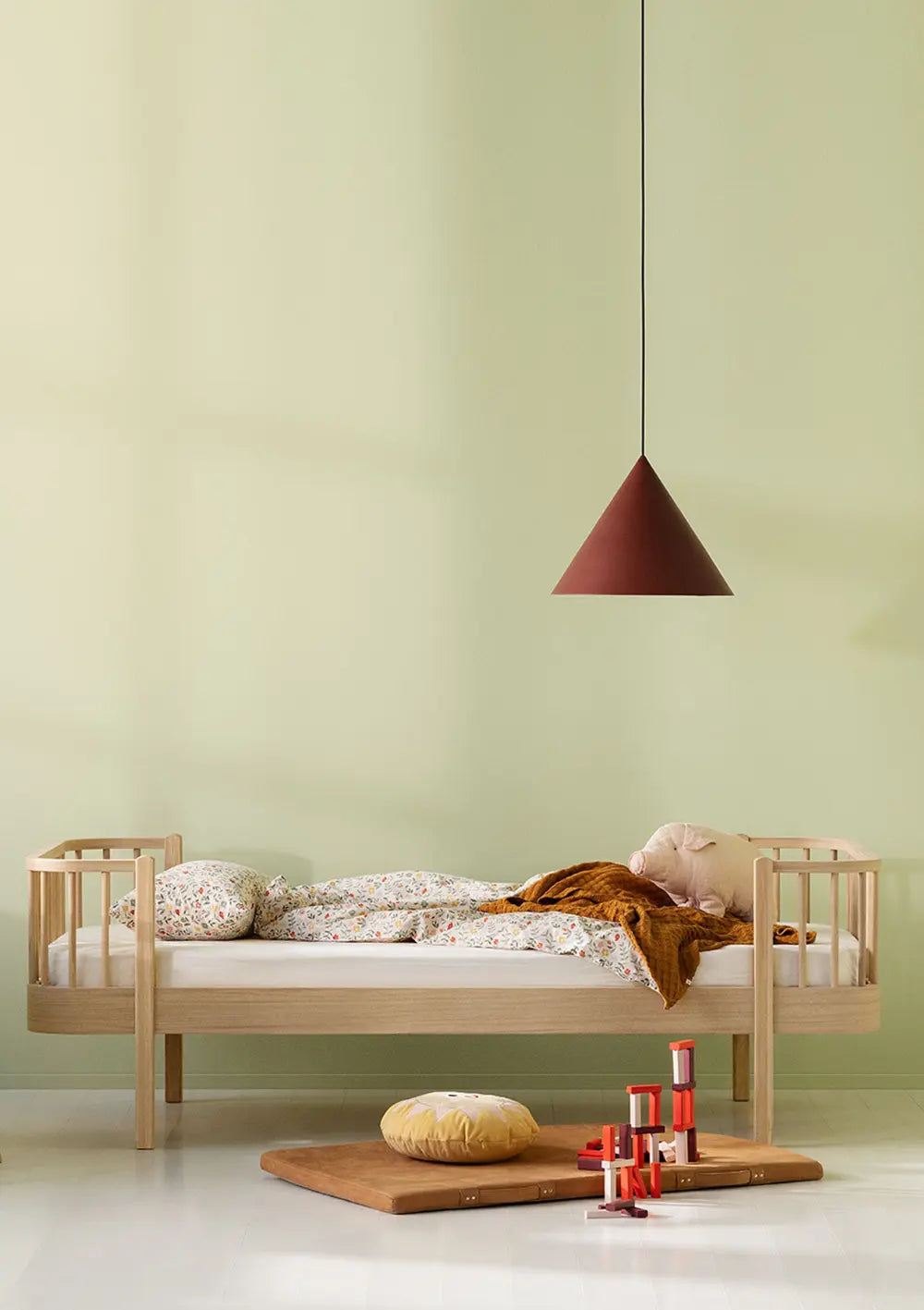 Oliver Furniture Einzelbett 'Wood Original' Eiche 200 x 90 cm mit Matratze