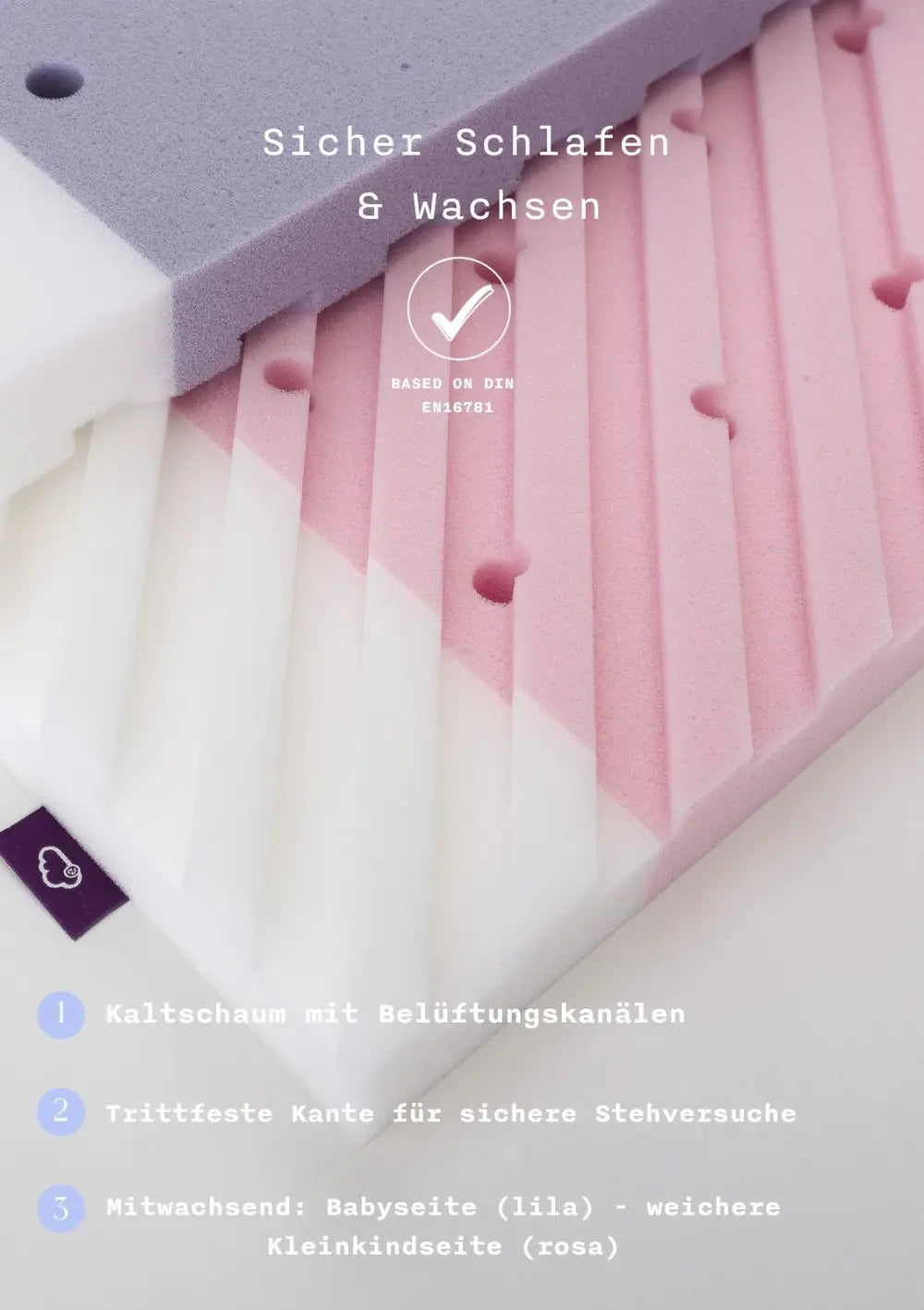 Nani Berlin x Träumeland Matratze 'Polarstern' für 4-in-1 Babybett