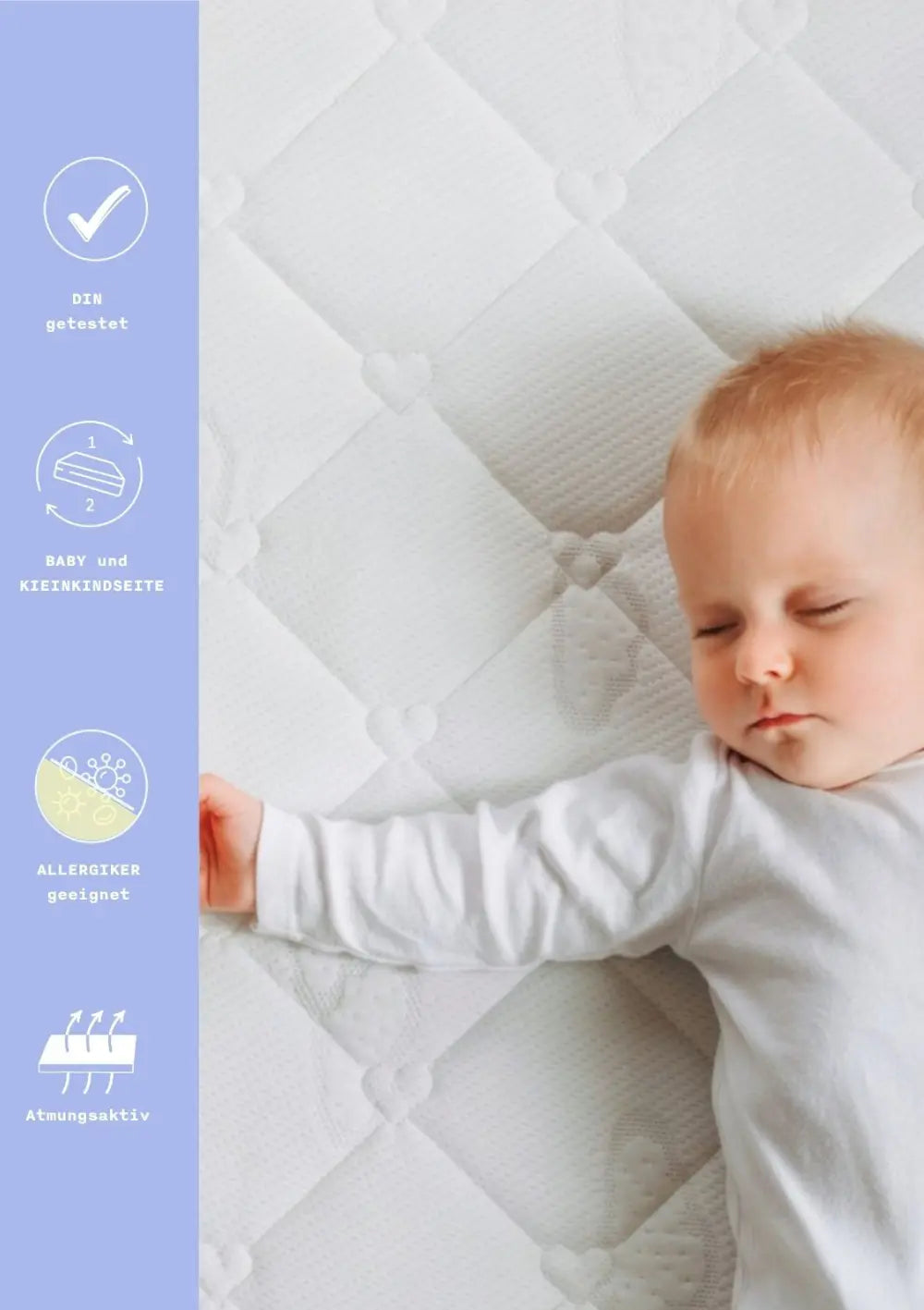 Nani Berlin x Träumeland Matratze 'Polarstern' für 4-in-1 Babybett