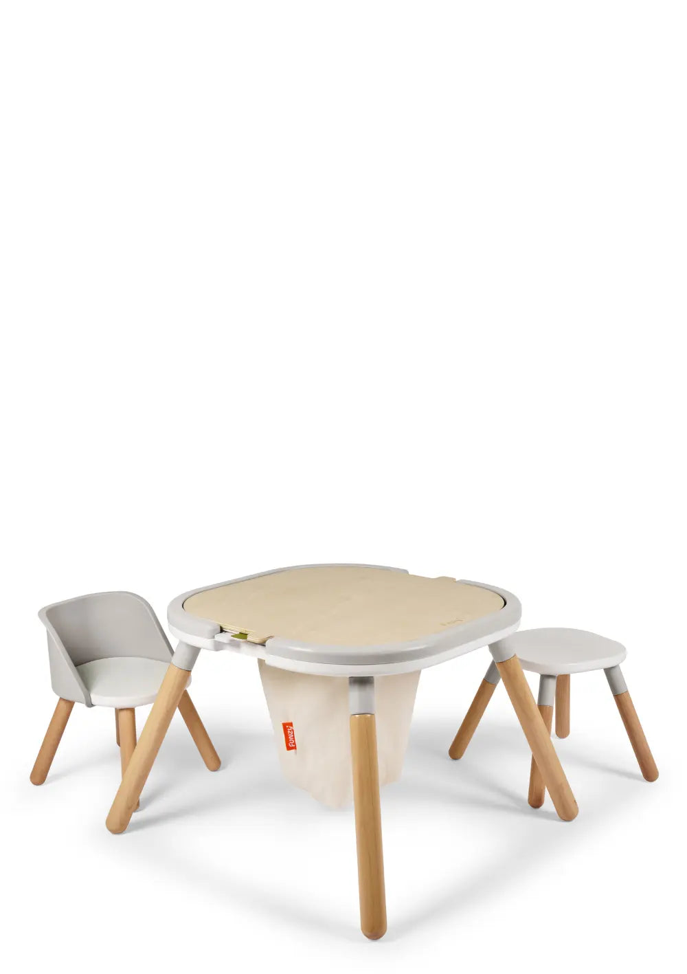Funzy Spieltisch & Stühle Set Graphit Grau