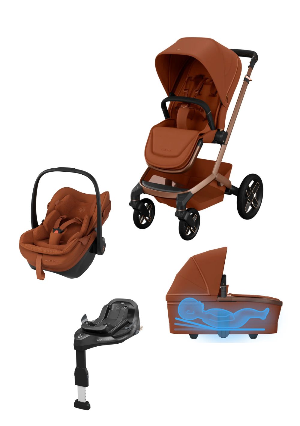 Bundle Fame Copper Terra + Pebble Slide Pro + Gratis FamilyFix Slide Pro Basisstation