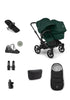 'Donkey 6 Double' Bundle – Unverzichtbares Kinderwagen-Set Fern Green