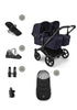 'Donkey 6 Twin' Bundle – Unverzichtbares Kinderwagen-Set Deep Indigo