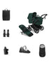 'Donkey 6 Single' Bundle – Unverzichtbares Kinderwagen-Set Fern Green
