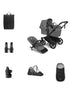 'Donkey 6 Single' Bundle – Unverzichtbares Kinderwagen-Set Moon Grey