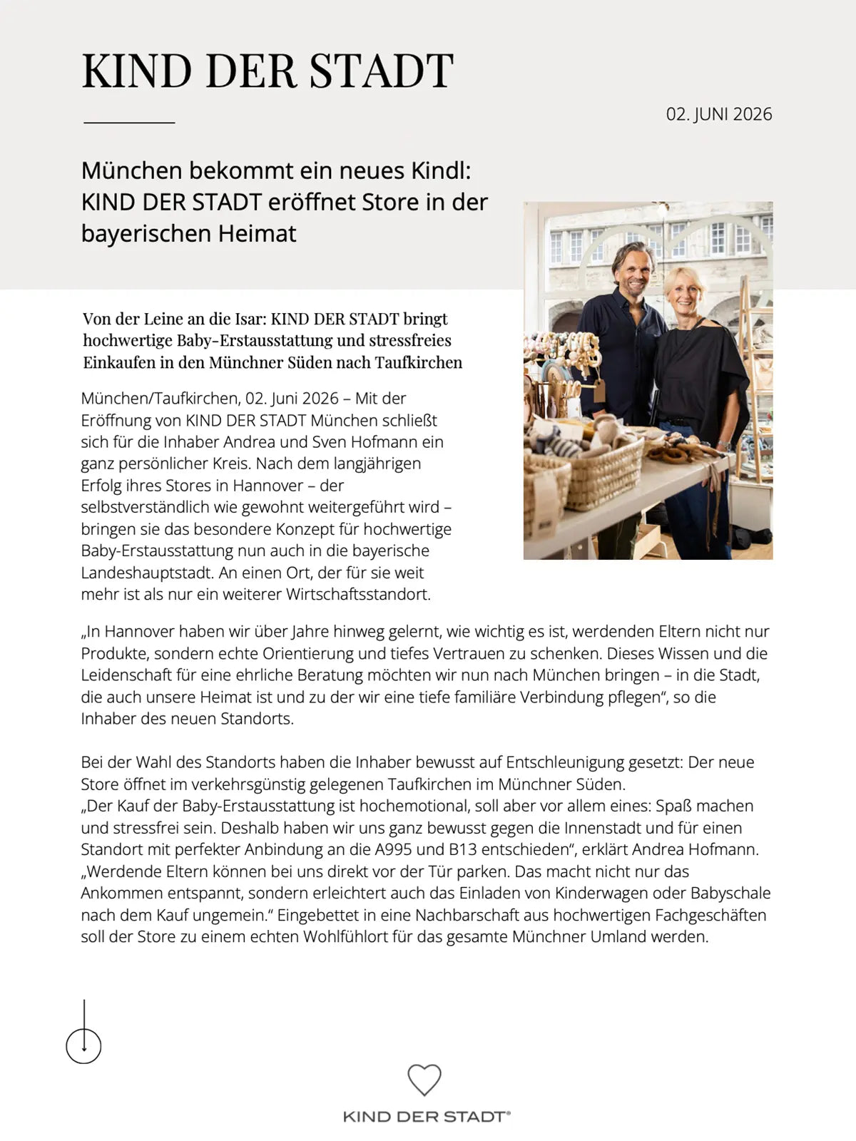 PM Opening KIND DER STADT München