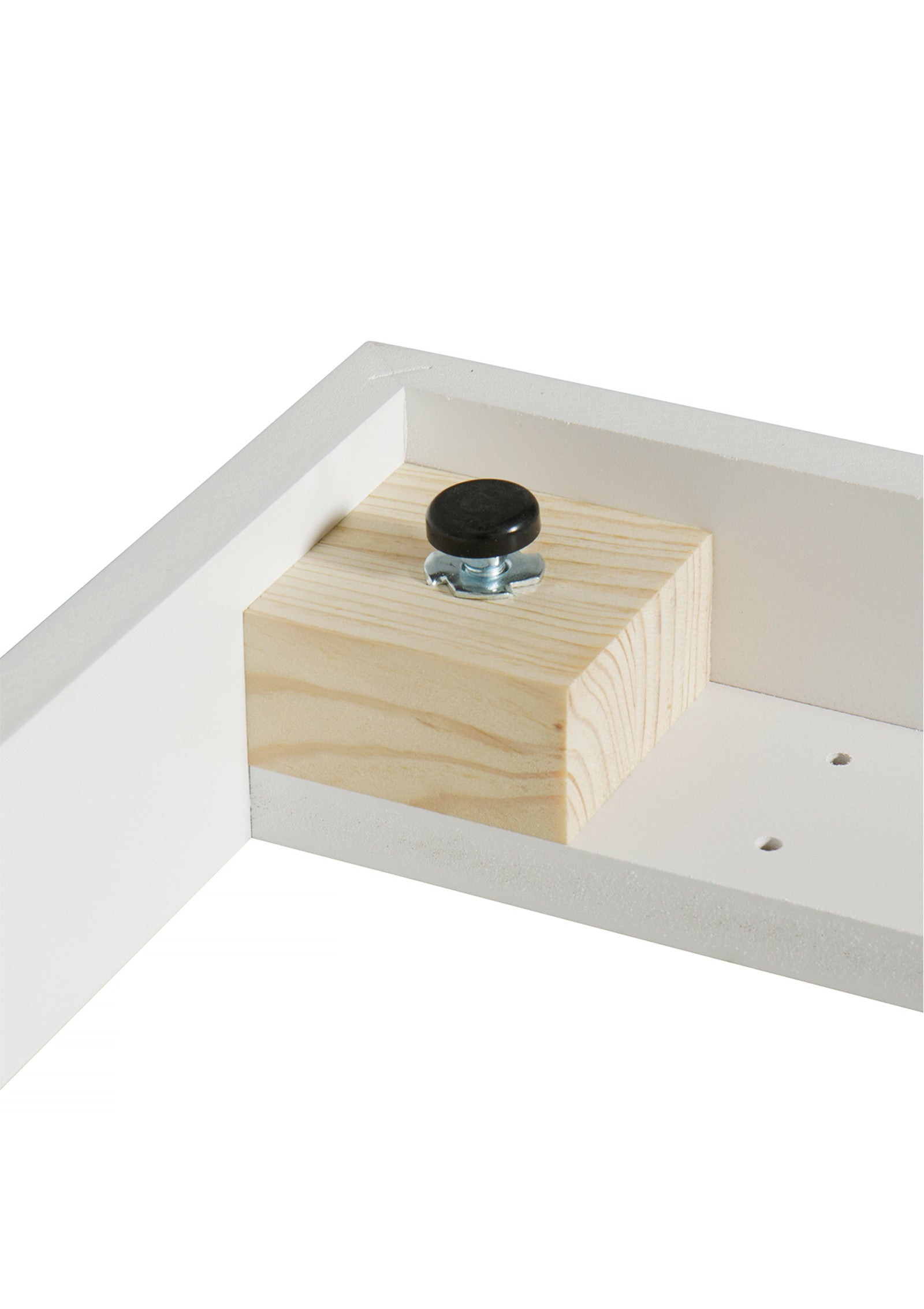 'Wood' Standregal horizontal 3 x 2 / weiß mit Sockel