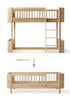 Umbauset für 'Wood Mini+' halbhohes Hochbett zum Juniorbett Eiche
