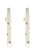 2er-Set Baumwoll-Schnullerband Lemon