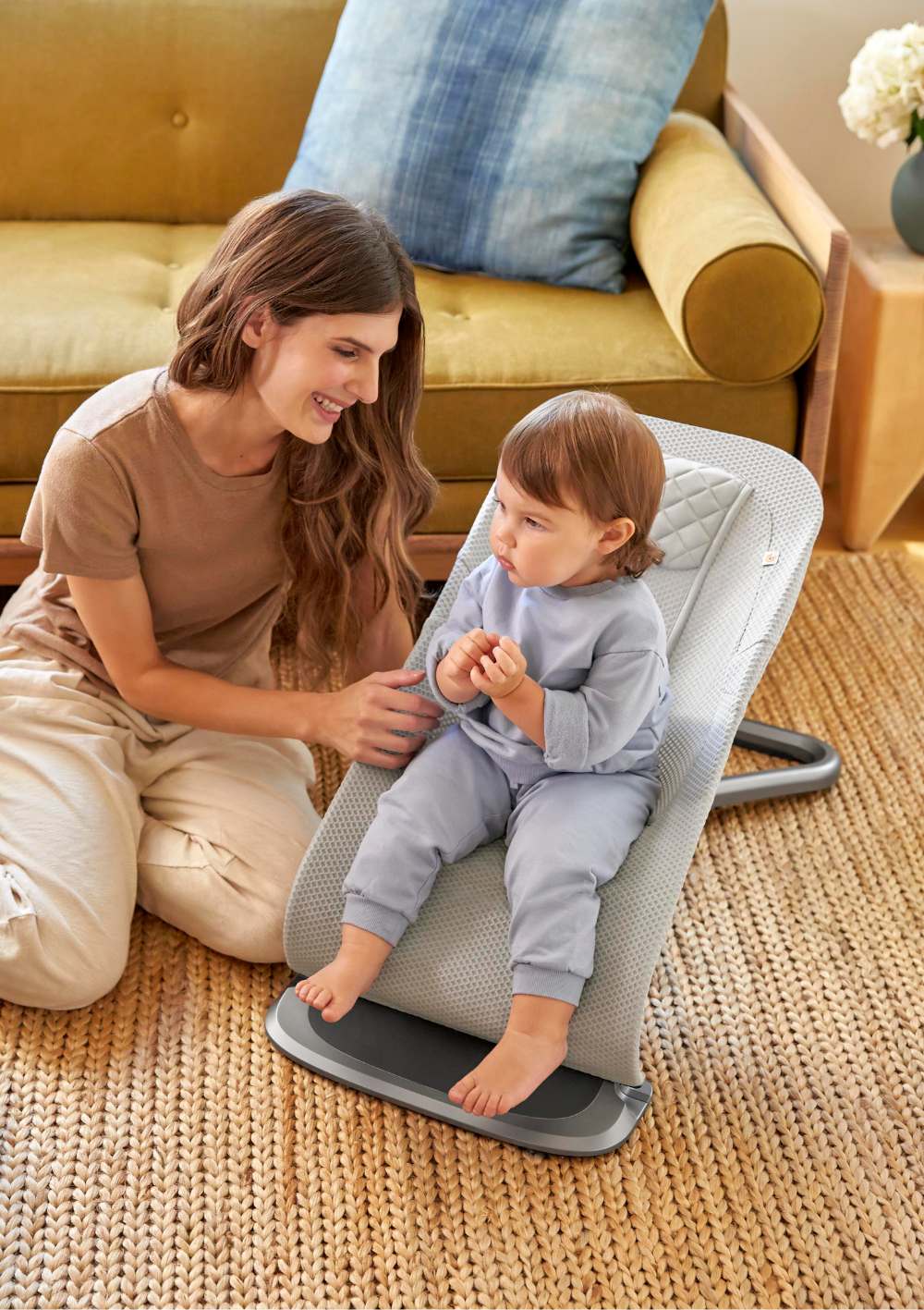 3-in-1 Babywippe 'Evolve' Mesh light grey