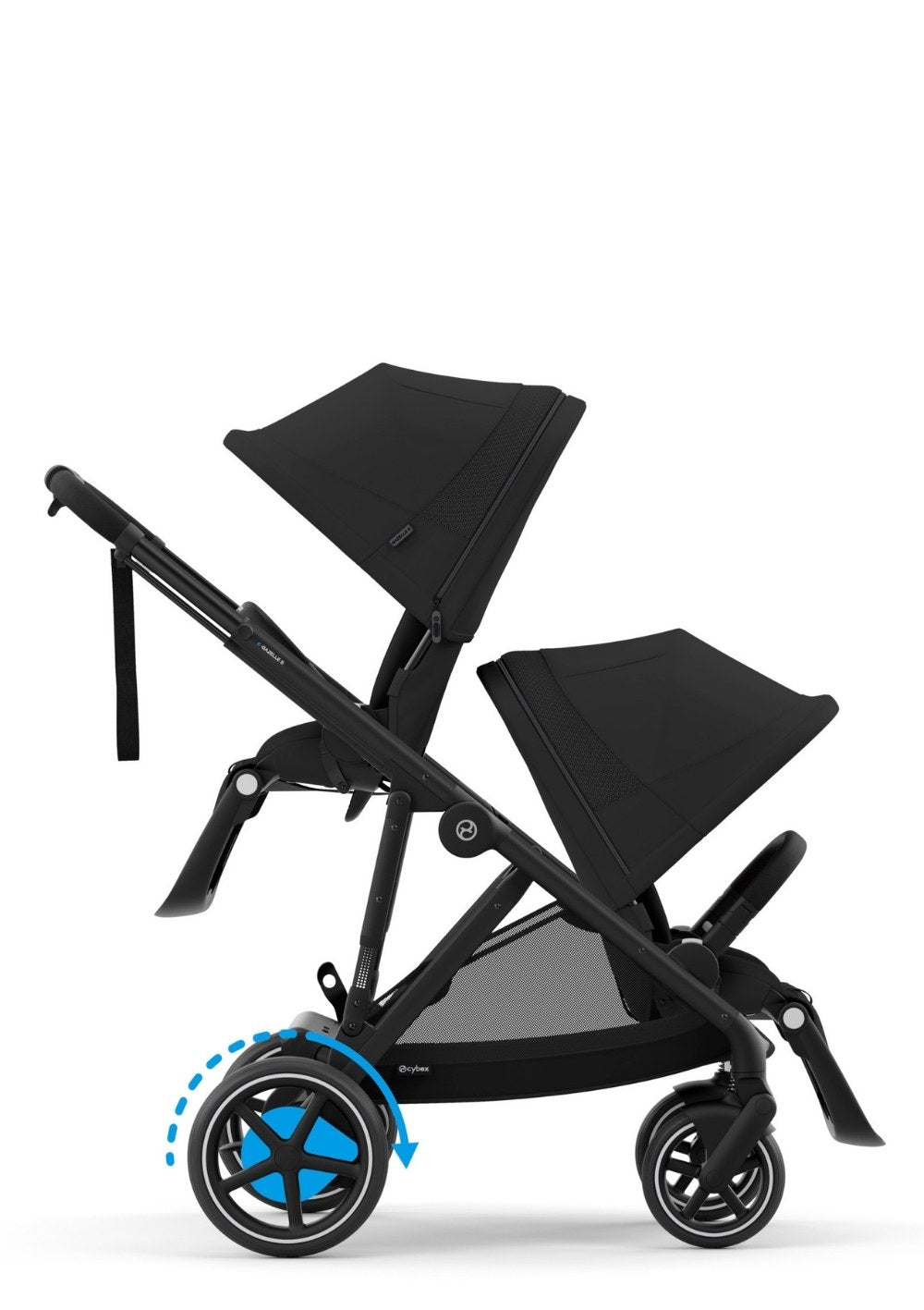 Kinderwagen 'e-Gazelle S' Black / Moon Black