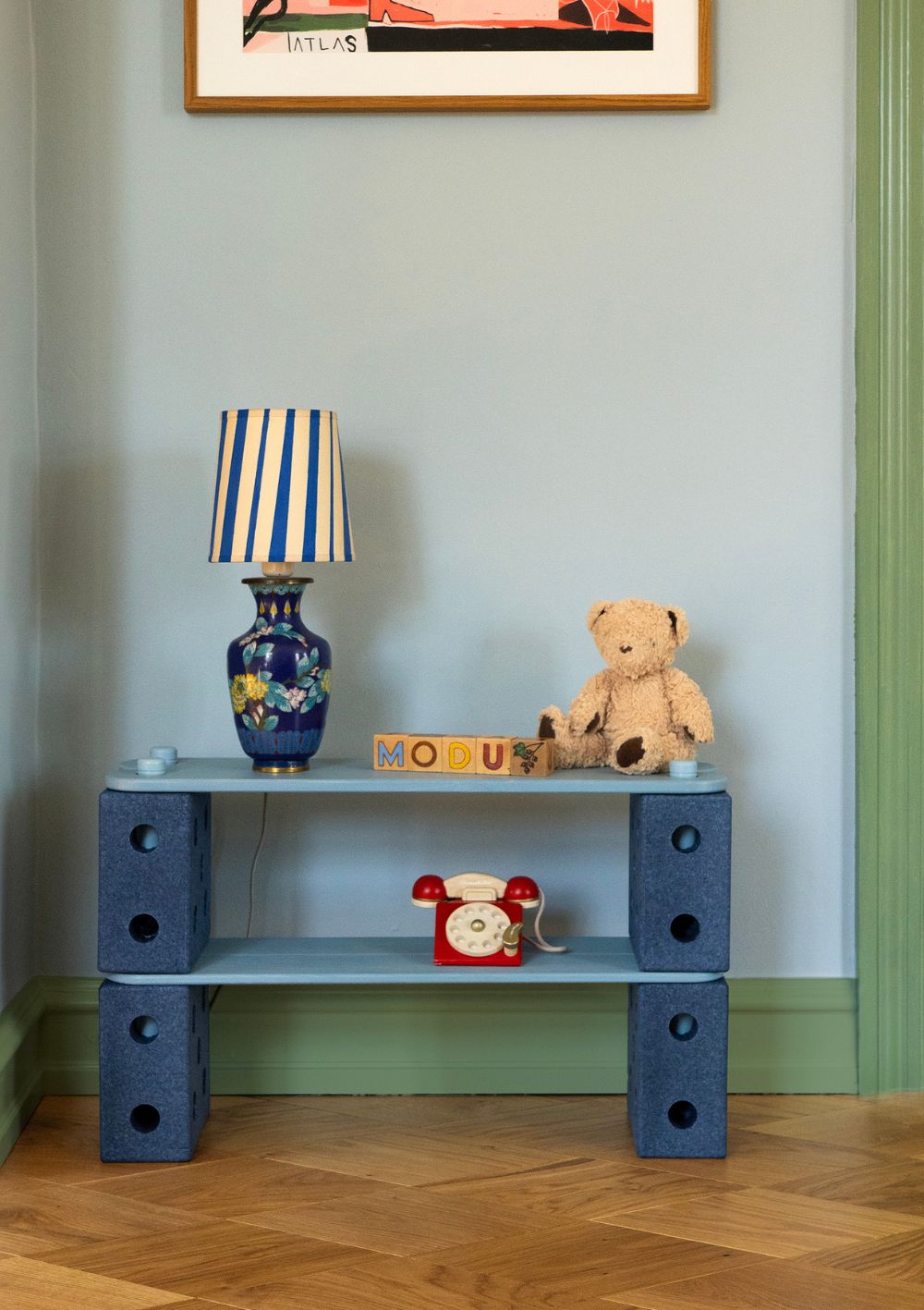 MODU Balance Track-Set 17-teilig Deep Blue/ Sky Blue 