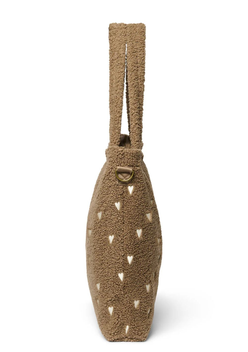 Studio Noos Wickeltasche 'Teddy Diaper Bag' Brown Hearts 