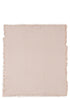Musselin Decke 'Fringe' Moonstone 120 x 120 cm