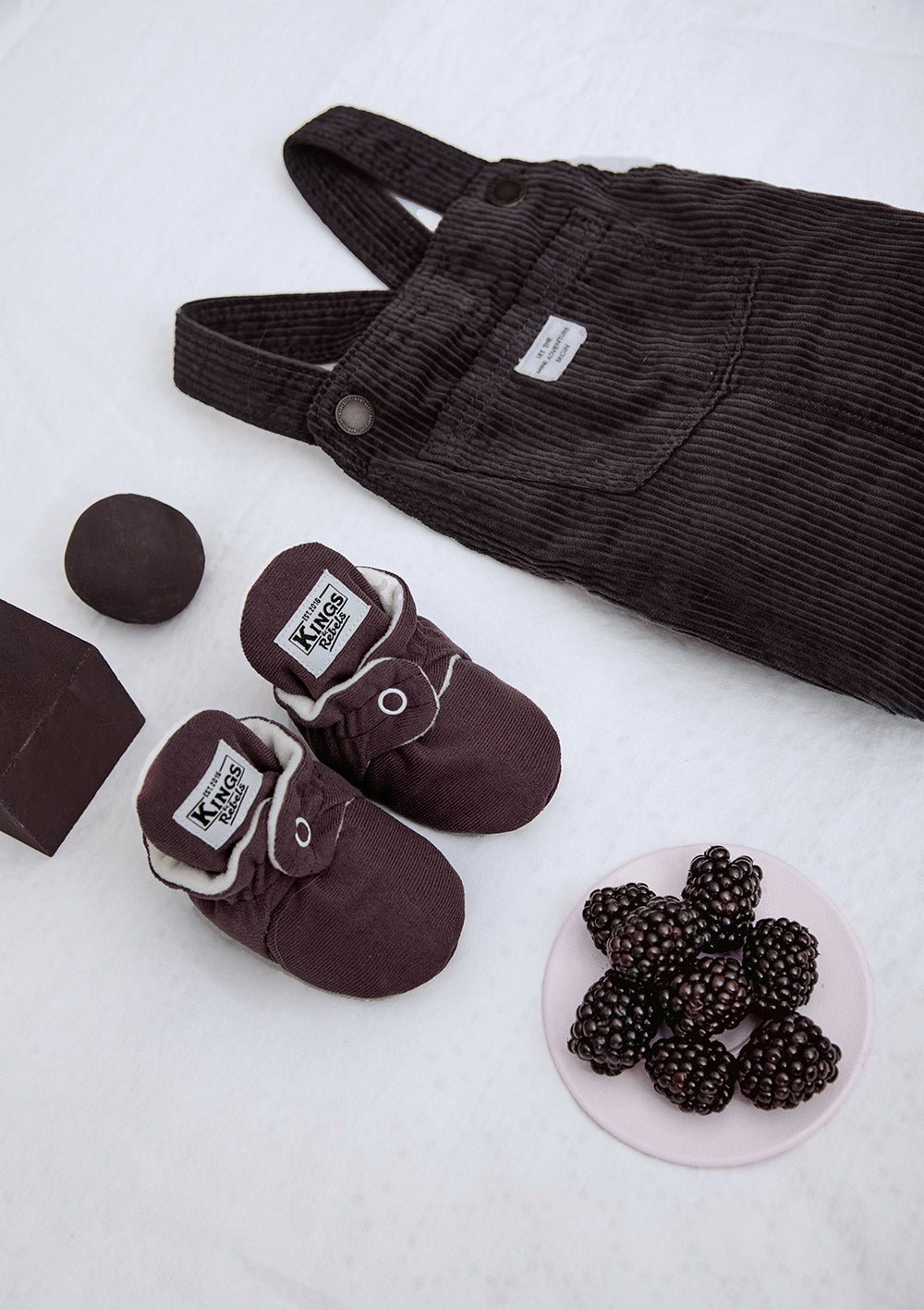 Kings&Rebels Baby Booties Gamuza Plum 
