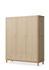 Kleiderschrank 'Wood' 3-türig Eiche