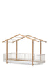 Hausbett 'Wood Original' Weiß / Eiche 200 x 90 cm