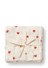 3er Pack Musselin Mulltücher 'Mio' Little Love 65 x 65 cm