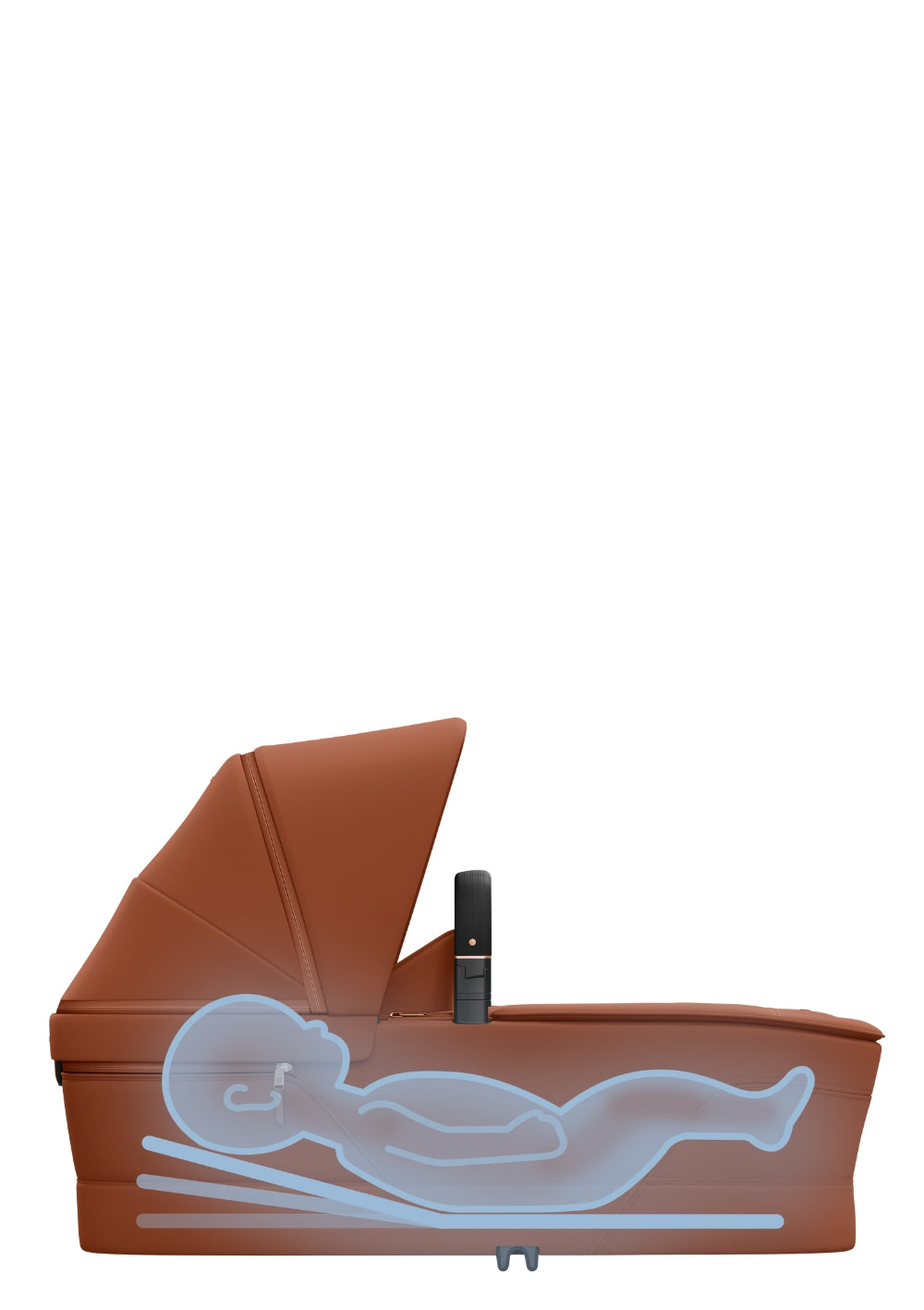 Maxi-Cosi Babywanne 'Cabin' Copper Terra  mit SoothingSlope-Funktion unterstützt dein Baby bei Reflux 