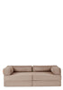 Family Sofa Cord Karamell Beige