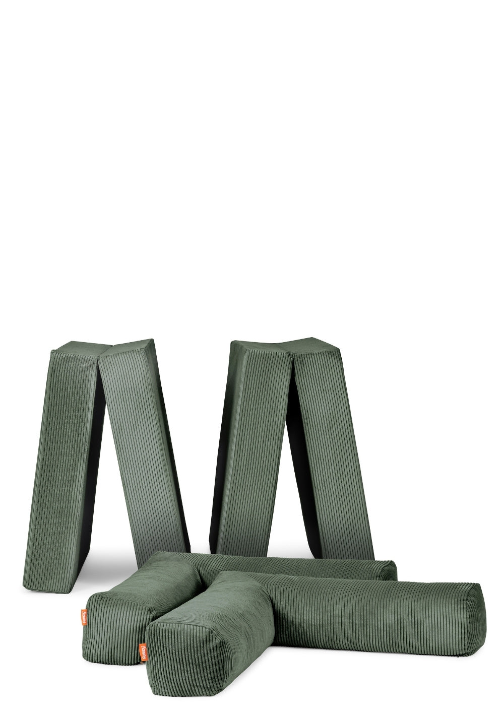 Funzy Family Sofa Cord Tannen Grün