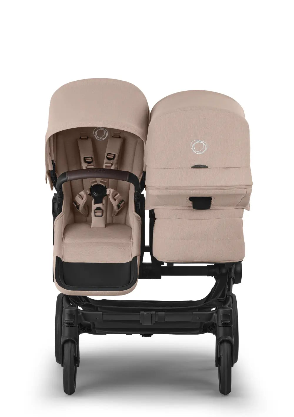 Bugaboo Geschwisterwagen 'Donkey 6 Duo' Desert Taupe Mélange
