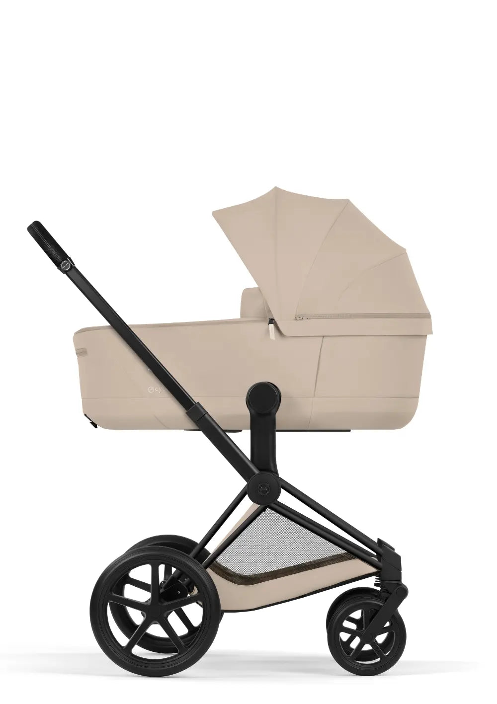 Cybex Kinderwagen-Set 'Priam Comfort' Cozy Beige (Matt Black Frame)