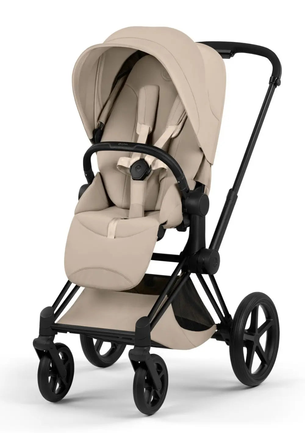 Cybex Kinderwagen-Set 'Priam Style' Cozy Beige (Frame Matt Black)